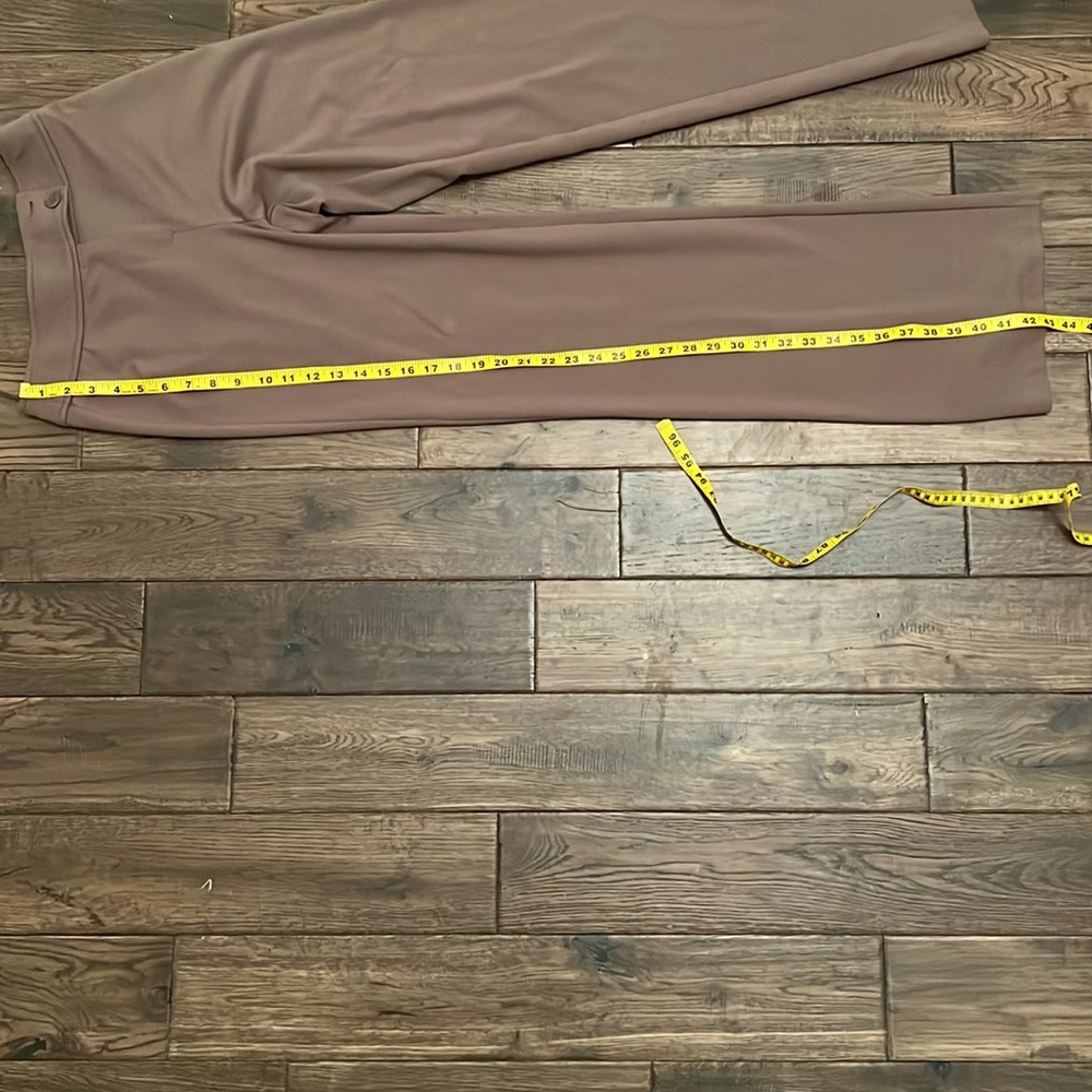 XS Tall New York and Company stretch knit wide leg pants brown - Picture 5 of 5